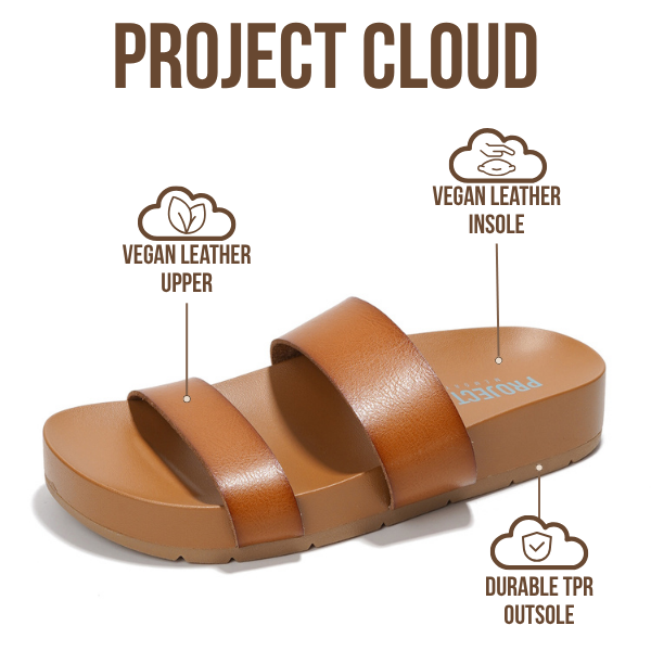 Project Cloud Women's | Lightweight Platform Sandals | Memory Foam Technology | Anti-Slip - Hilltop