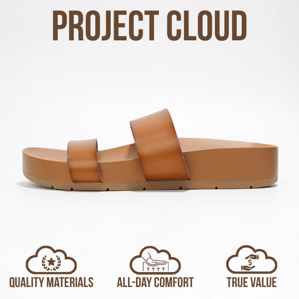 Project Cloud Women's | Lightweight Platform Sandals | Memory Foam Technology | Anti-Slip - Hilltop
