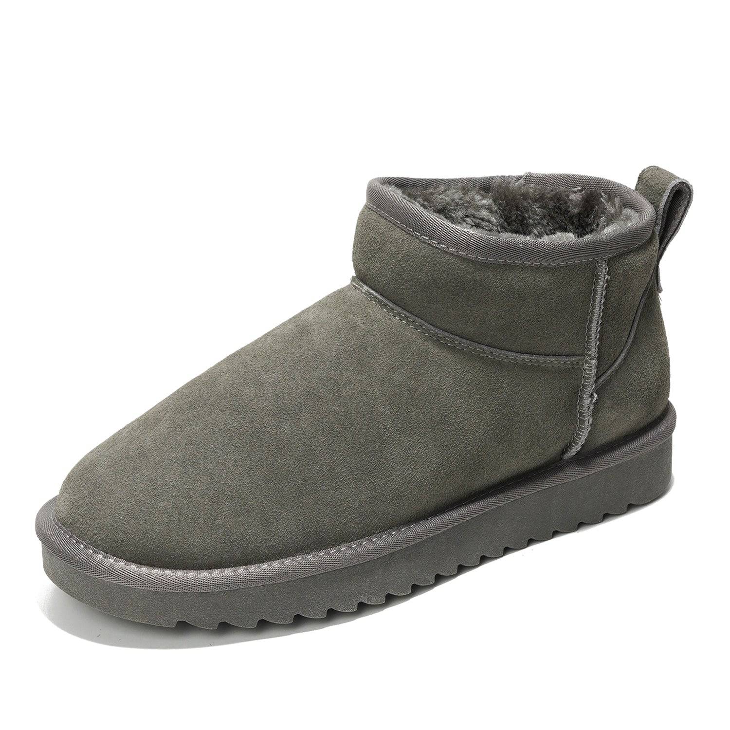 Women's Genuine Suede Water Resistant Winter Ankle Boots