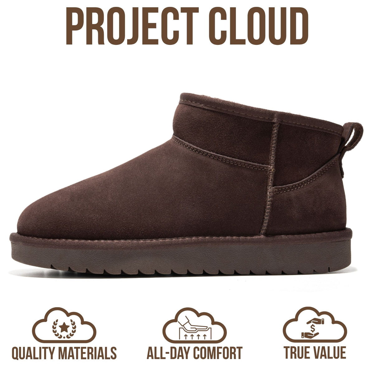 Project Cloud Women's |  100% Genuine Suede Ankle Boots | Water Resistant | Memory Foam| Lightweight | Non-Slip - Hippy - Project Cloud - Boots -Shop Project Cloud premium footwear Now!