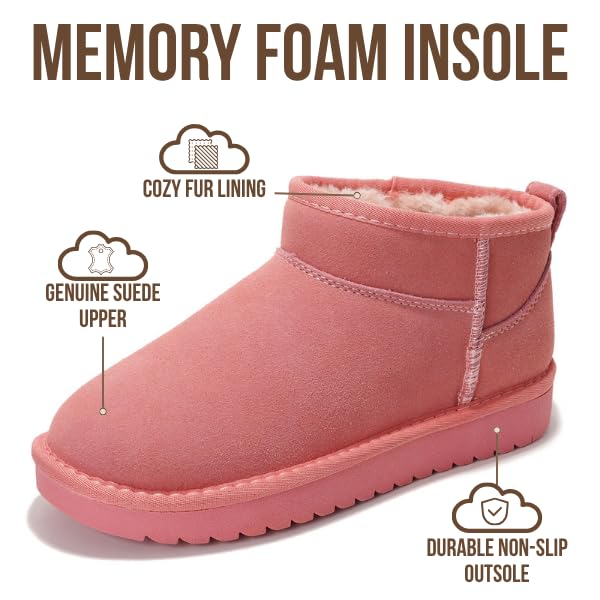 Project Cloud Women's |  100% Genuine Suede Ankle Boots | Water Resistant | ProjectPlush | Lightweight | Non-Slip - Hippy