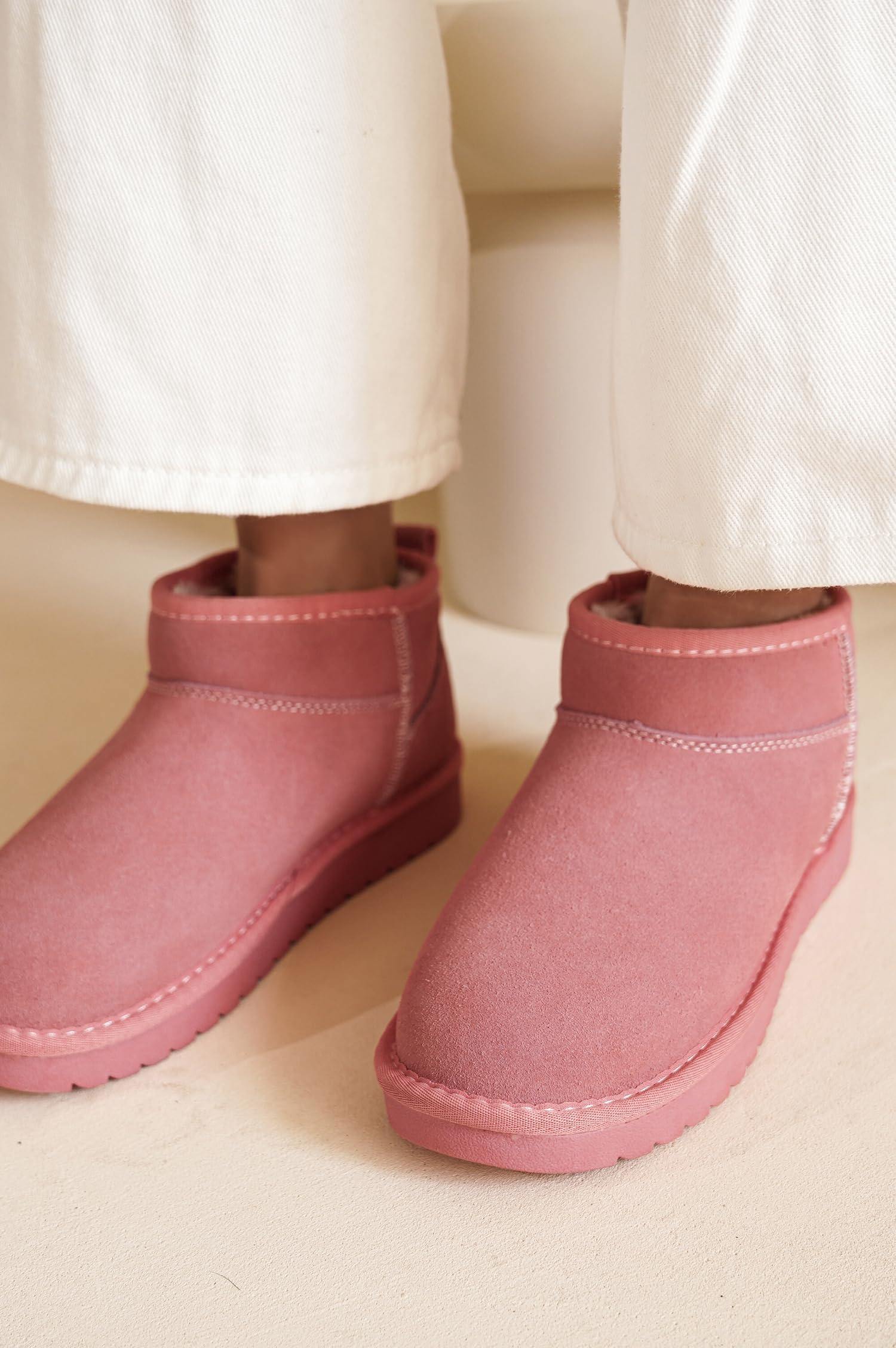 Project Cloud Women's |  100% Genuine Suede Ankle Boots | Water Resistant | ProjectPlush | Lightweight | Non-Slip - Hippy