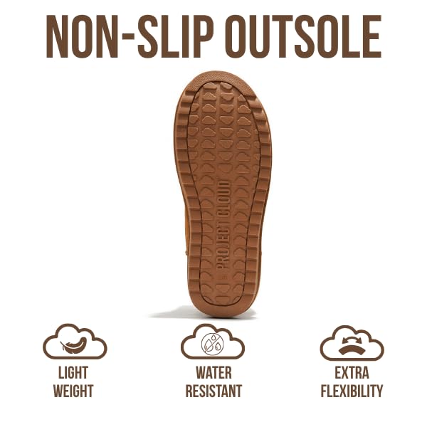 Project Cloud Women's |  100% Genuine Suede Ankle Boots | Water Resistant | ProjectPlush | Lightweight | Non-Slip - Hippy