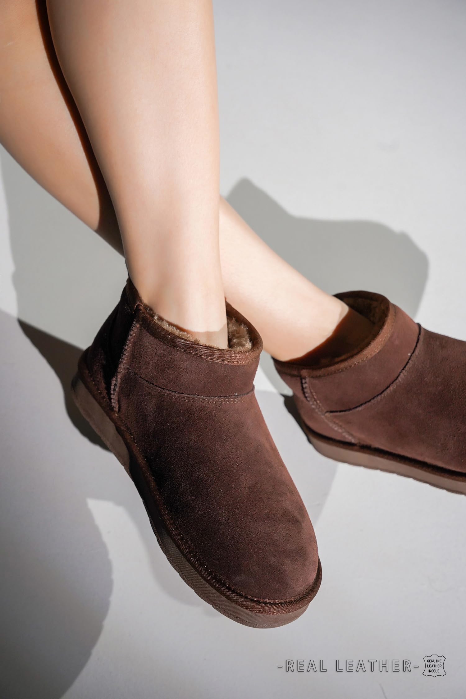 Project Cloud Women's |  100% Genuine Suede Ankle Boots | Water Resistant | ProjectPlush | Lightweight | Non-Slip - Hippy