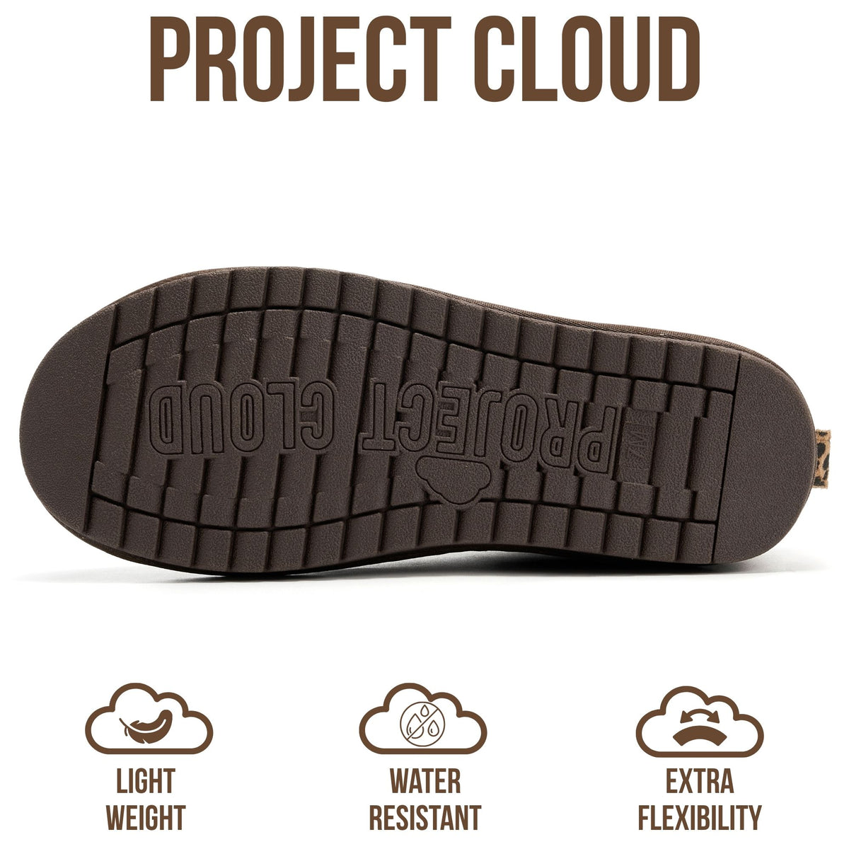 Botines de mujer Project Cloud | 100 % ante auténtico | Resistentes al agua | ProjectPlush | Ligeros | Antideslizantes - Hippy