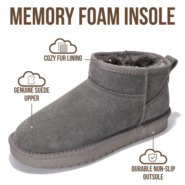 Project Cloud Women's |  100% Genuine Suede Ankle Boots | Water Resistant | ProjectPlush | Lightweight | Non-Slip - Hippy