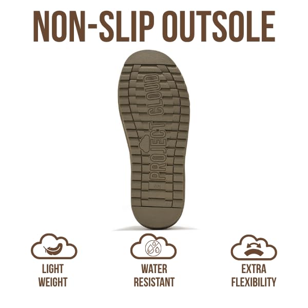 Project Cloud Women's |  100% Genuine Suede Ankle Boots | Water Resistant | ProjectPlush | Lightweight | Non-Slip - Hippy