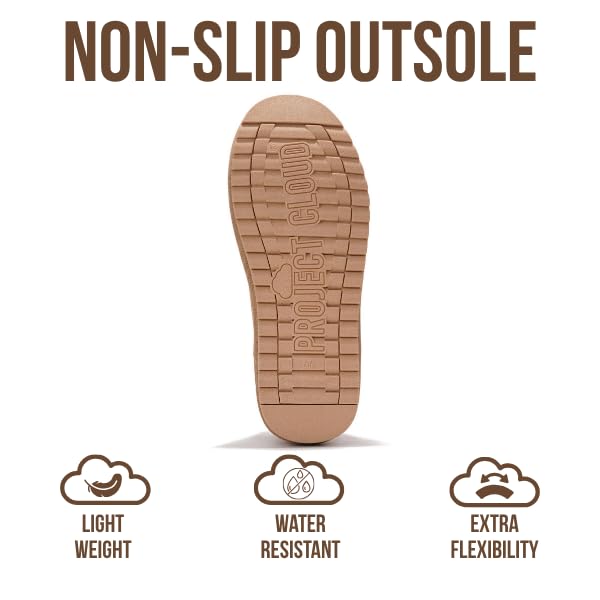 Project Cloud Women's |  100% Genuine Suede Ankle Boots | Water Resistant | ProjectPlush | Lightweight | Non-Slip - Hippy