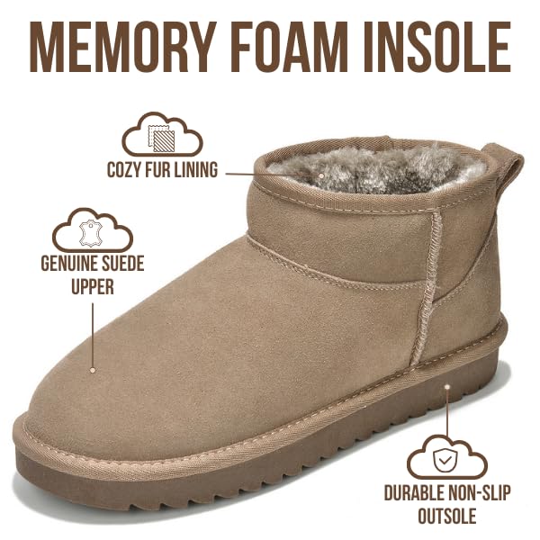 Project Cloud Women's |  100% Genuine Suede Ankle Boots | Water Resistant | ProjectPlush | Lightweight | Non-Slip - Hippy