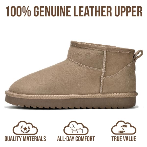 Project Cloud Women's |  100% Genuine Suede Ankle Boots | Water Resistant | ProjectPlush | Lightweight | Non-Slip - Hippy