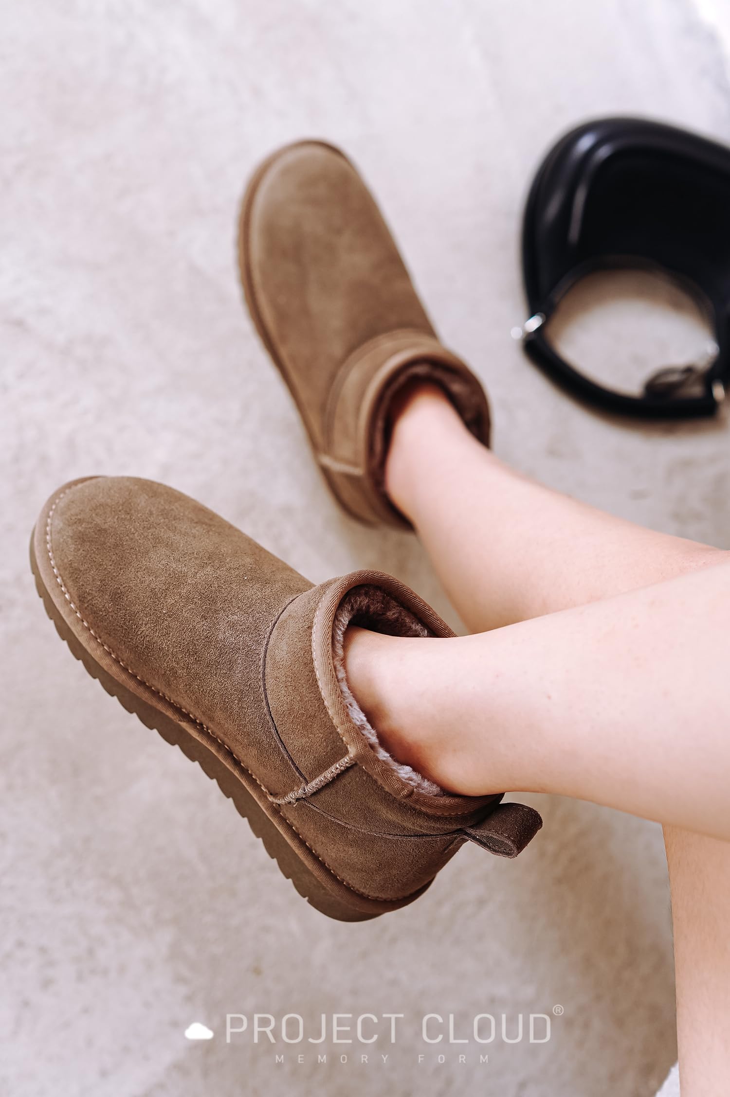 Project Cloud | "Hippy" Women Ankle Boots | 100% Genuine Suede | Water Resistant | ProjectPlush | Lightweight | Non-Slip