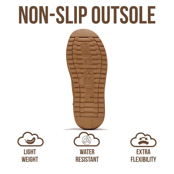 Project Cloud Women's |  100% Genuine Suede Ankle Boots | Water Resistant | ProjectPlush | Lightweight | Non-Slip - Hippy