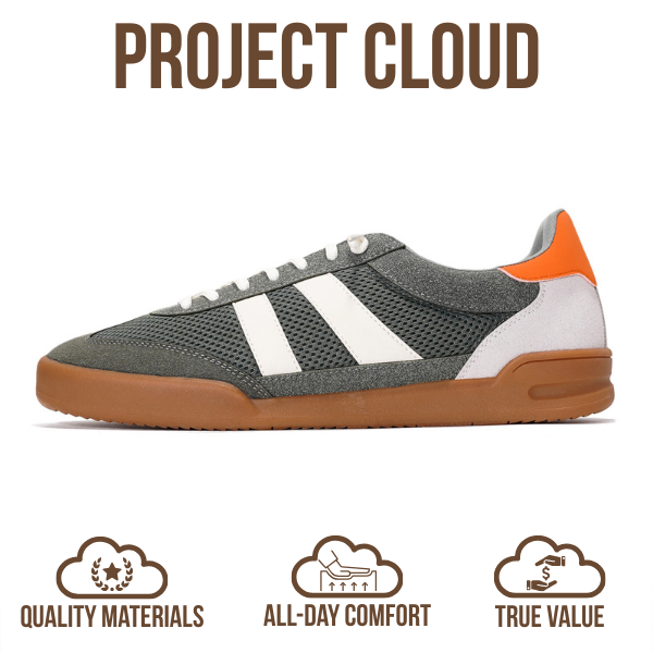 Project Cloud | "His Verdict" Mens Sneakers | Mesh Upper | Memory Foam | Lightweight | Non-Slip