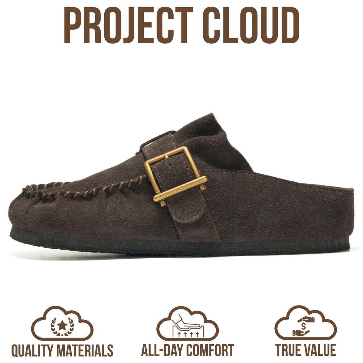 Project Cloud Women's | 100% Genuine Leather Clogs for Women | Memory Foam | Lightweight | Non-Slip - Holland