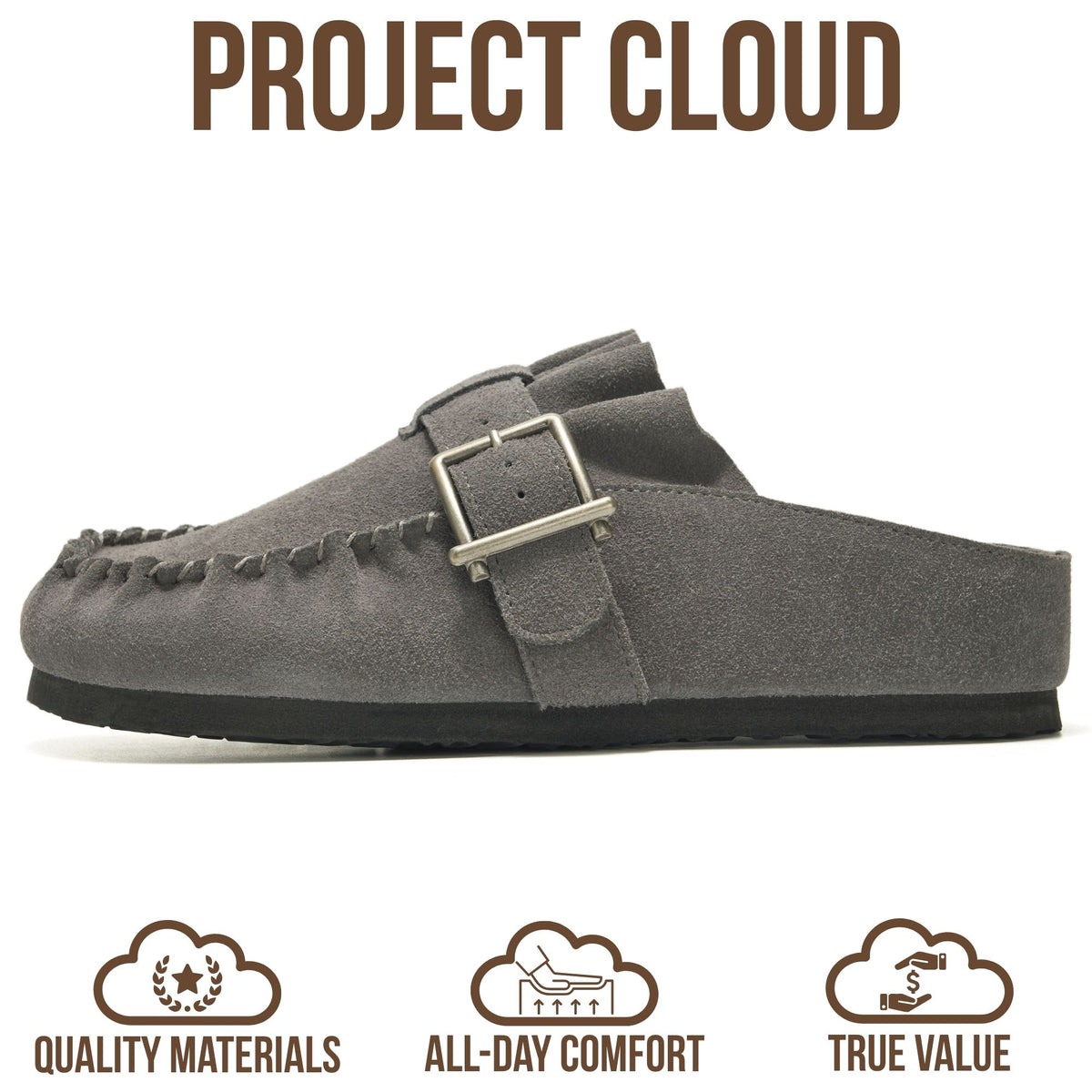 Project Cloud Women's | 100% Genuine Leather Clogs for Women | Memory Foam | Lightweight | Non-Slip - Holland
