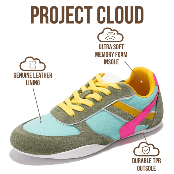 Project Cloud | "Holy" Lace Up Shoes for Women | Memory Foam Insole | Lightweight | Non-Slip