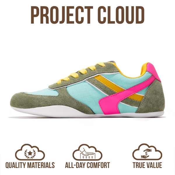 Project Cloud | "Holy" Lace Up Shoes for Women | Memory Foam Insole | Lightweight | Non-Slip