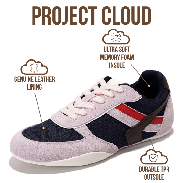 Project Cloud | "Holy" Lace Up Shoes for Women | Memory Foam Insole | Lightweight | Non-Slip