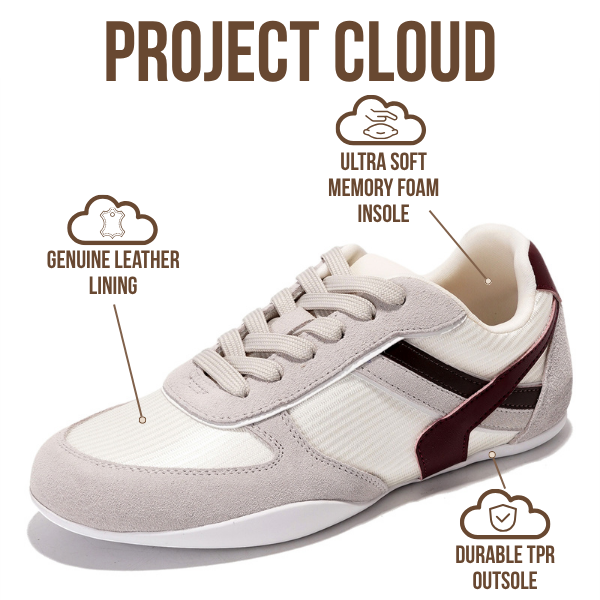Project Cloud | "Holy" Lace Up Shoes for Women | Memory Foam Insole | Lightweight | Non-Slip