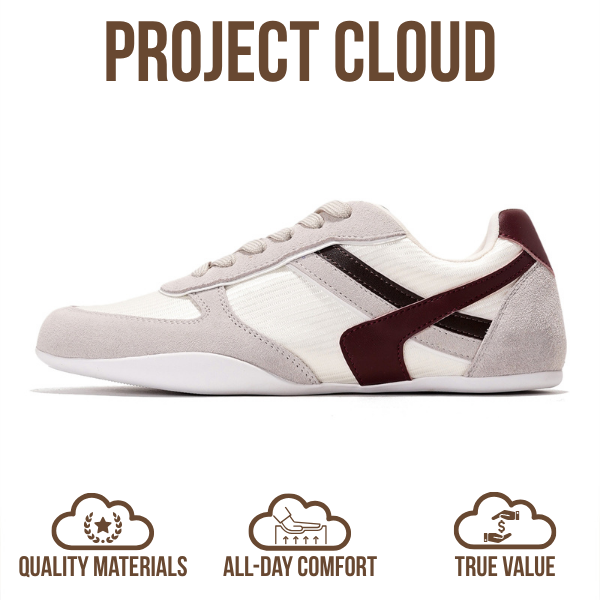 Project Cloud | "Holy" Lace Up Shoes for Women | Memory Foam Insole | Lightweight | Non-Slip