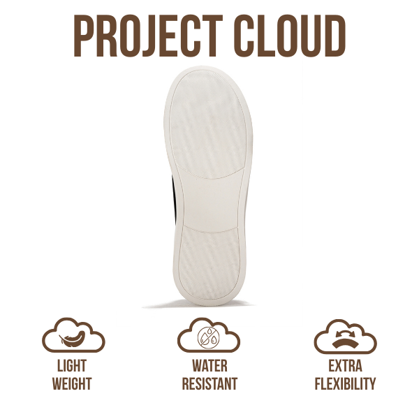 Project Cloud | "Hudson" Men Sneakers | Memory Foam Insole | Lightweight | Non-Slip