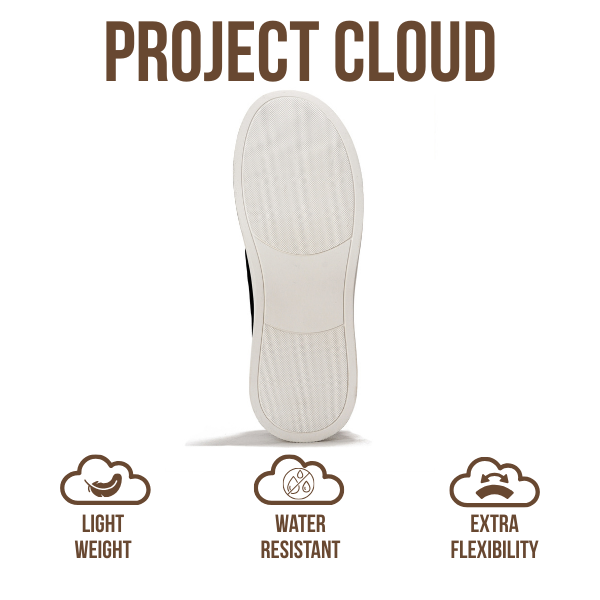 Project Cloud | "Hudson" Men Sneakers | Memory Foam Insole | Lightweight | Non-Slip