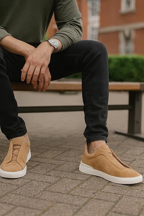 Project Cloud Men's | Slip-On Sneakers for Men | Memory Foam Insole | Lightweight | Non-Slip - Hudson