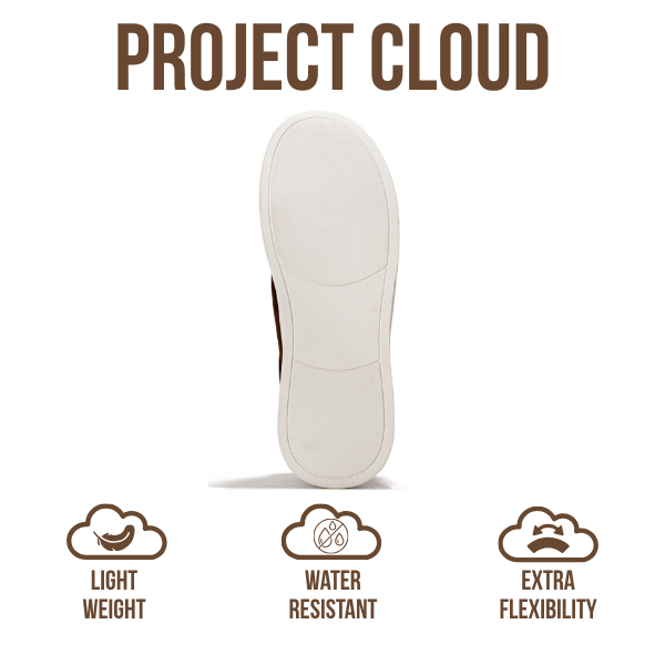 Project Cloud | "Hudson" Men Sneakers | Memory Foam Insole | Lightweight | Non-Slip