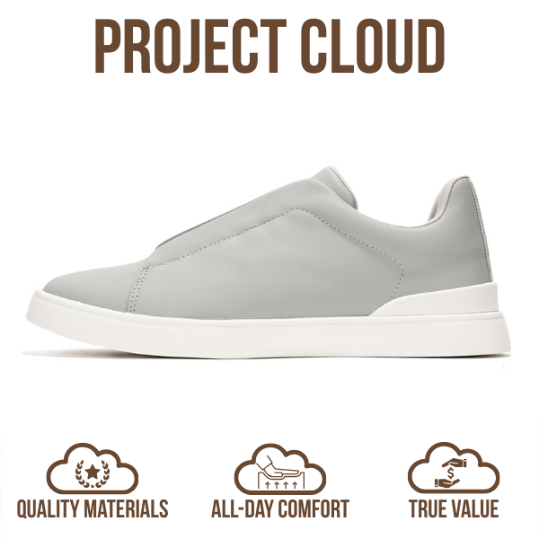 Project Cloud | "Hudson" Men Sneakers | Memory Foam Insole | Lightweight | Non-Slip