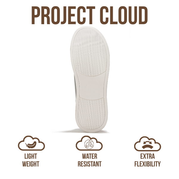 Project Cloud | "Hudson" Men Sneakers | Memory Foam Insole | Lightweight | Non-Slip