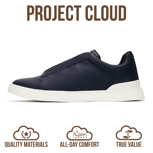 Project Cloud | "Hudson" Men Sneakers | Memory Foam Insole | Lightweight | Non-Slip