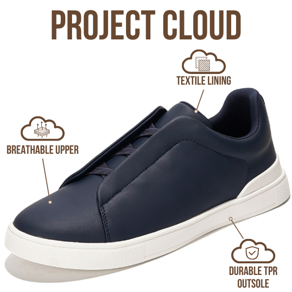 Project Cloud | "Hudson" Men Sneakers | Memory Foam Insole | Lightweight | Non-Slip