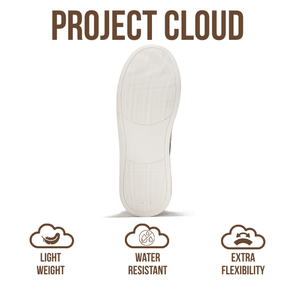 Project Cloud | "Hudson" Men Sneakers | Memory Foam Insole | Lightweight | Non-Slip