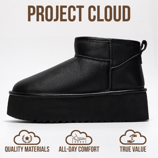 Project Cloud | "Huggy" 100% Genuine Suede Leather Ankle Boots for Women | Memory Foam | Lightweight | Non-Slip