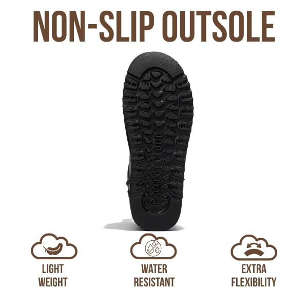 Project Cloud | "Huggy" 100% Genuine Suede Leather Ankle Boots for Women | Memory Foam | Lightweight | Non-Slip