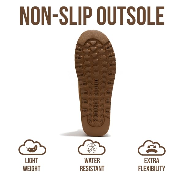 Project Cloud | "Huggy" 100% Genuine Suede Leather Ankle Boots for Women | Memory Foam | Lightweight | Non-Slip