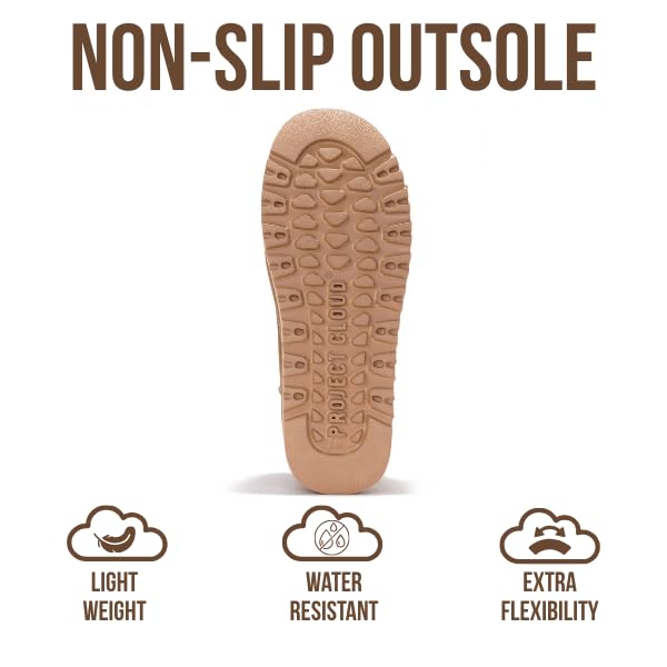 Project Cloud | "Huggy" 100% Genuine Suede Leather Ankle Boots for Women | Memory Foam | Lightweight | Non-Slip