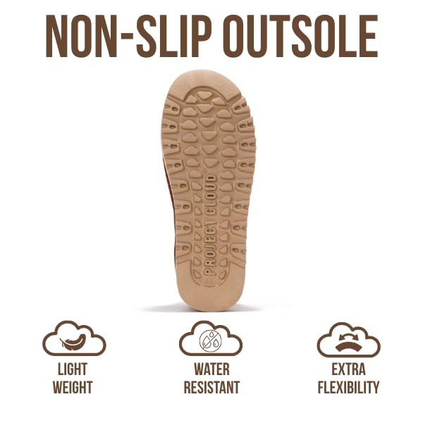 Project Cloud | "Huggy" 100% Genuine Suede Leather Ankle Boots for Women | Memory Foam | Lightweight | Non-Slip