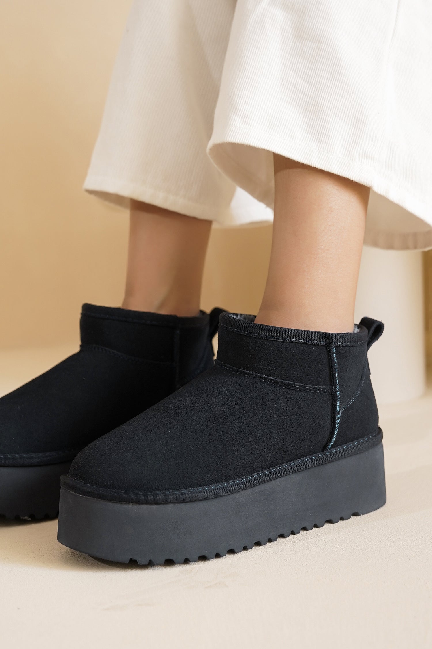 Project Cloud | "Huggy" 100% Genuine Suede Leather Ankle Boots for Women | Memory Foam | Lightweight | Non-Slip