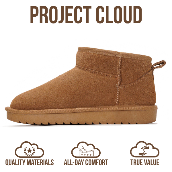 Project Cloud | "Hippy" Women Ankle Boots | 100% Genuine Suede | Water Resistant | ProjectPlush | Lightweight | Non-Slip