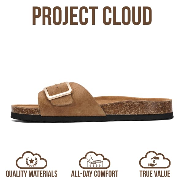 Project Cloud Women's | Genuine Leather Sandals for Women | Memory Foam | Lightweight | Non-Slip - Ibiza