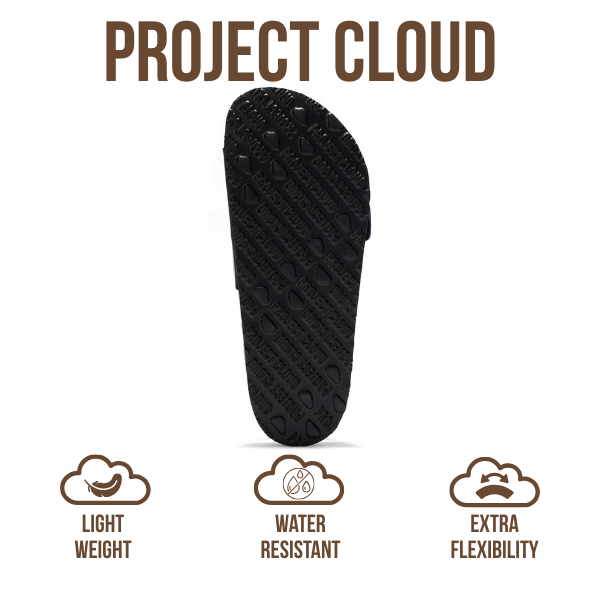 Project Cloud | "Ibiza" Genuine Leather Sandals for Women | Memory Foam | Lightweight | Non-Slip