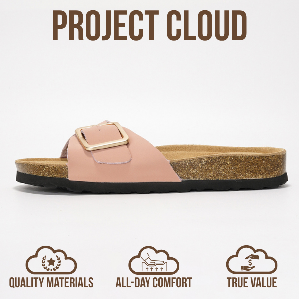 Project Cloud Women's | Genuine Leather Sandals for Women | Memory Foam | Lightweight | Non-Slip - Ibiza