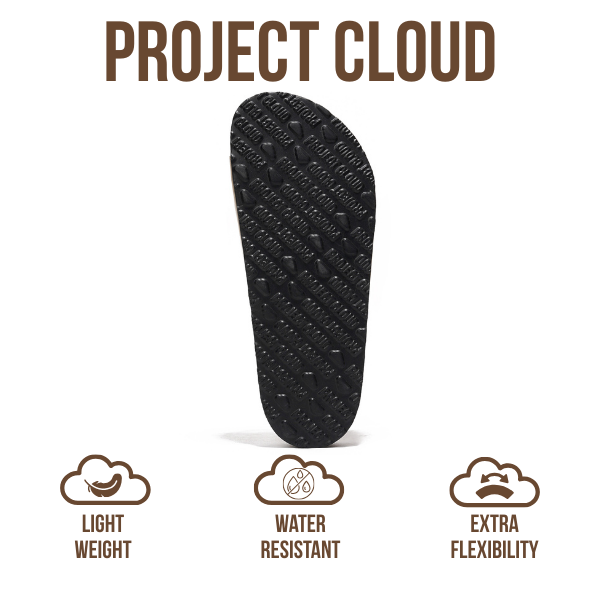 Project Cloud | "Ibiza" Genuine Leather Sandals for Women | Memory Foam | Lightweight | Non-Slip