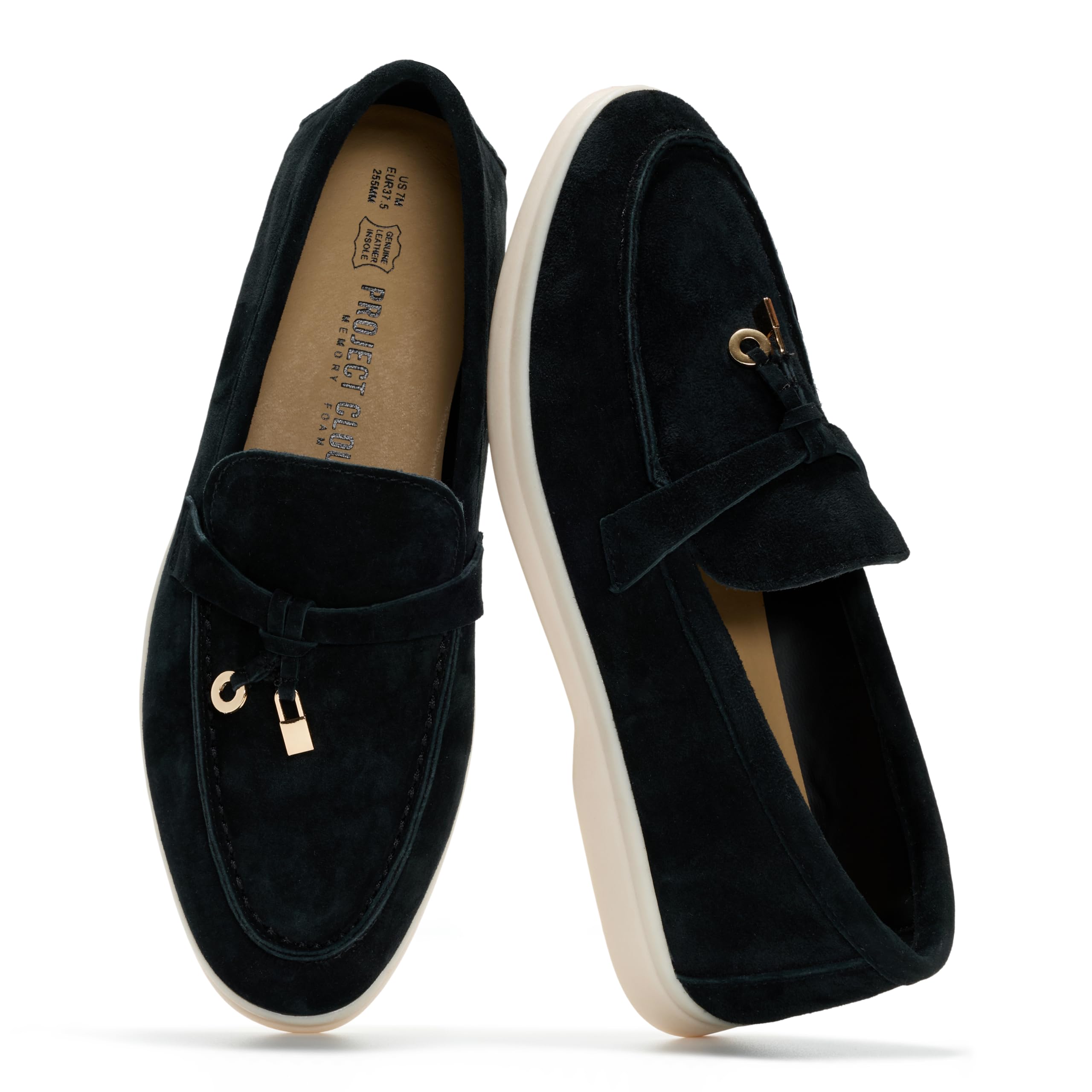 Project Cloud Women's | Moccasins Penny Loafers for Women | Genuine Leather | Memory Foam | Lightweight | Non-Slip - Iris - Project Cloud - Loafers -Shop Project Cloud premium footwear Now!