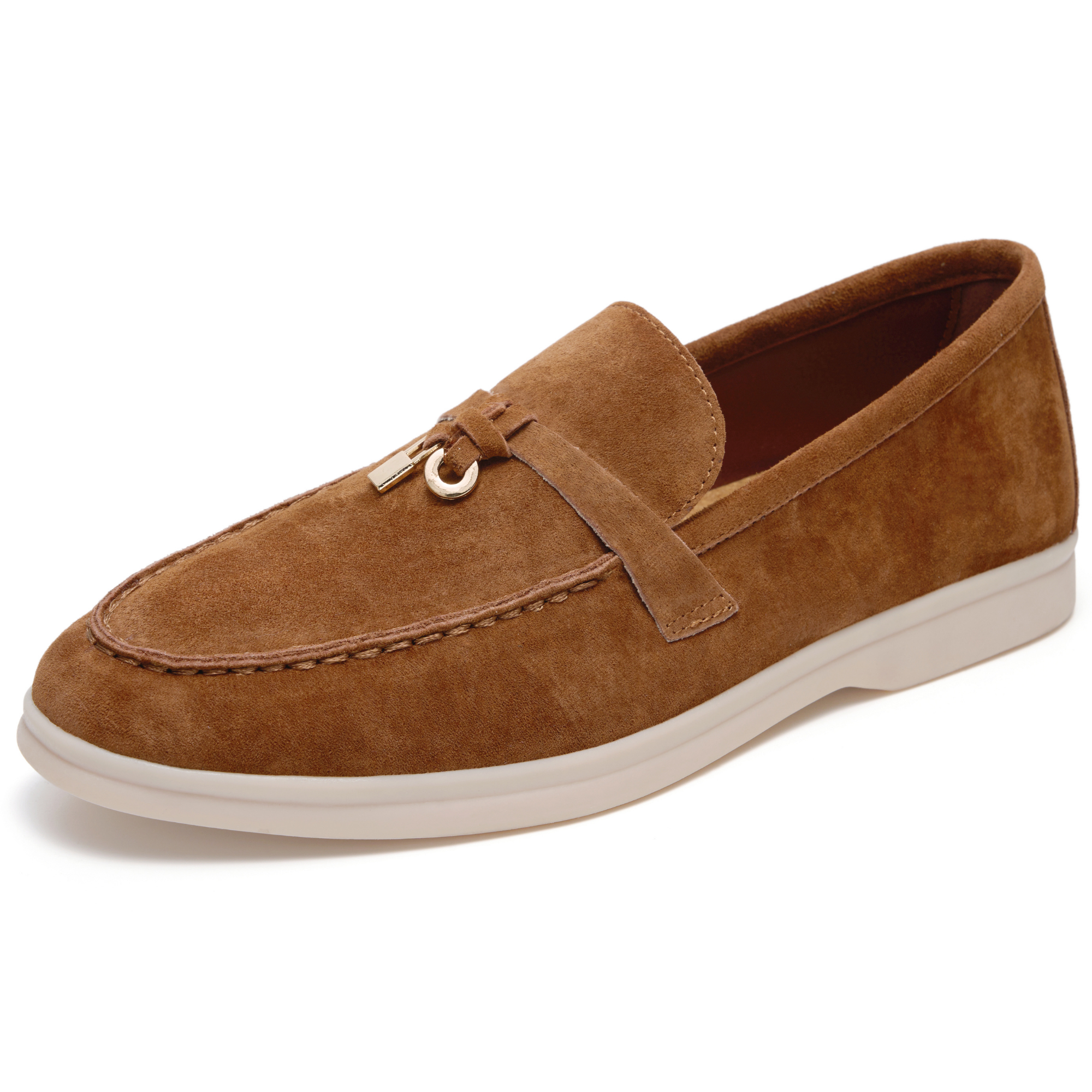 Project Cloud Women's | Moccasins Penny Loafers for Women | Genuine Leather | Memory Foam | Lightweight | Non-Slip - Iris