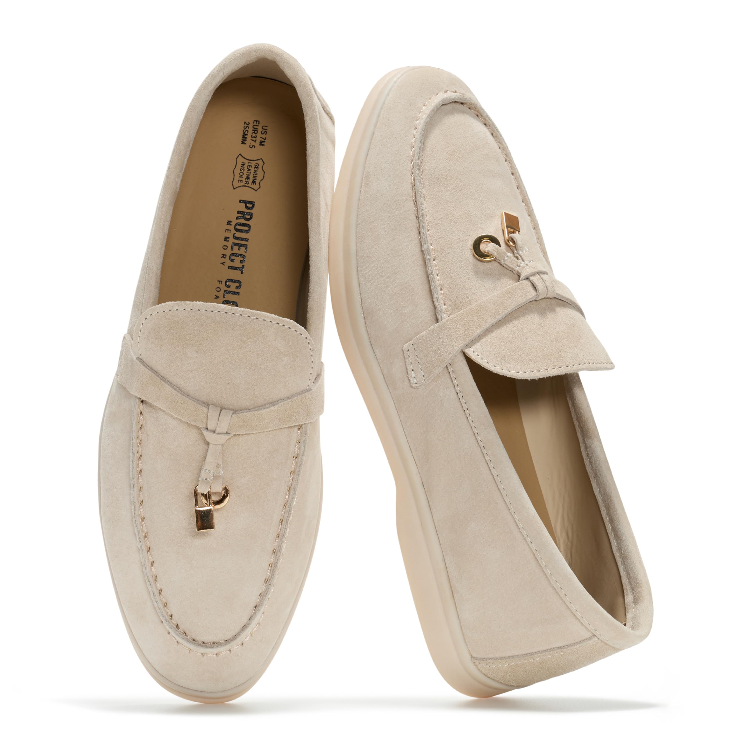 Project Cloud Women's | Moccasins Penny Loafers for Women | Genuine Leather | Memory Foam | Lightweight | Non-Slip - Iris - Project Cloud - Loafers -Shop Project Cloud premium footwear Now!