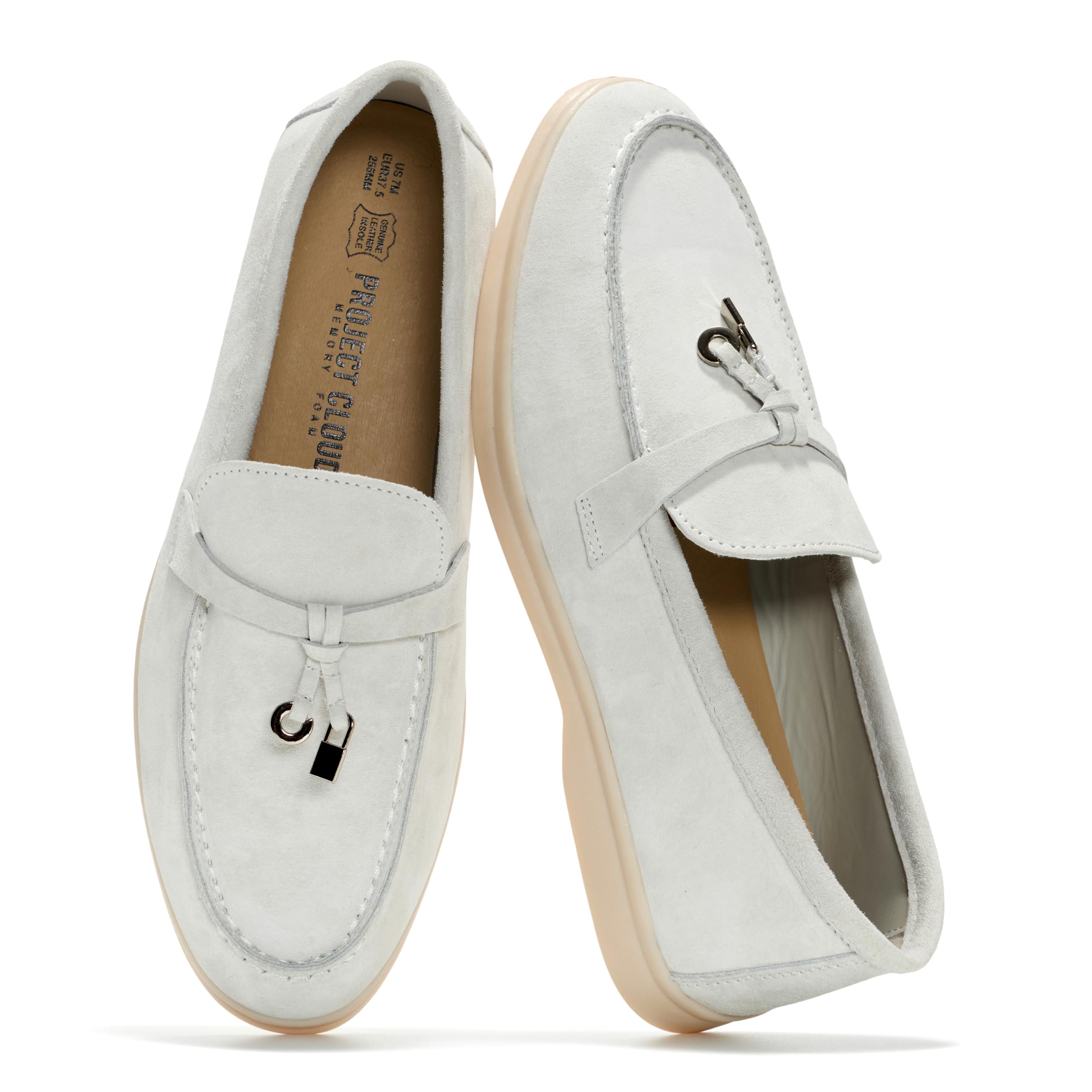 Project Cloud Women's | Moccasins Penny Loafers for Women | Genuine Leather | Memory Foam | Lightweight | Non-Slip - Iris - Project Cloud - Loafers -Shop Project Cloud premium footwear Now!