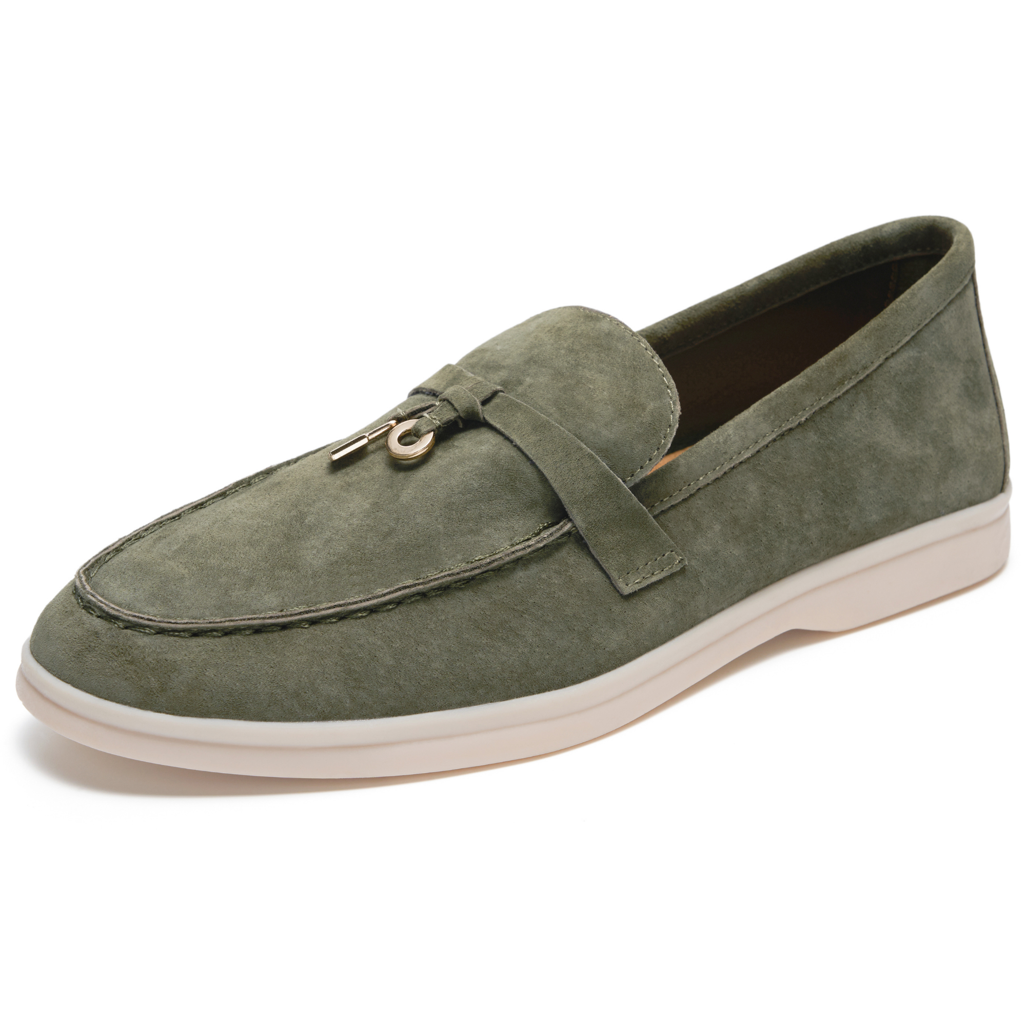 Project Cloud Women's | Moccasins Penny Loafers for Women | Genuine Leather | Memory Foam | Lightweight | Non-Slip - Iris
