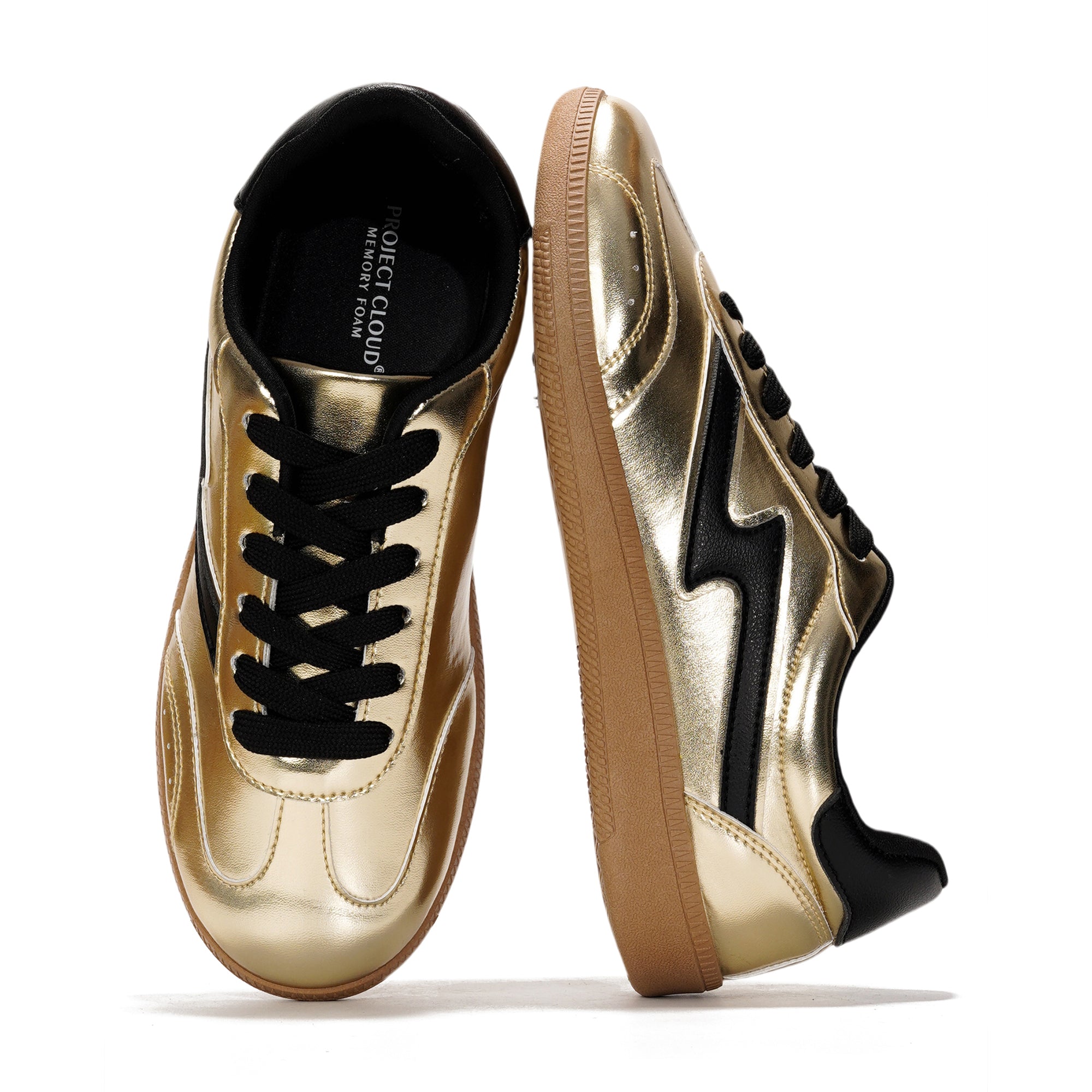 Project Cloud | "Irita" Lace-up Sneakers for Women | Memory Foam Insole | Lightweight | Non-Slip